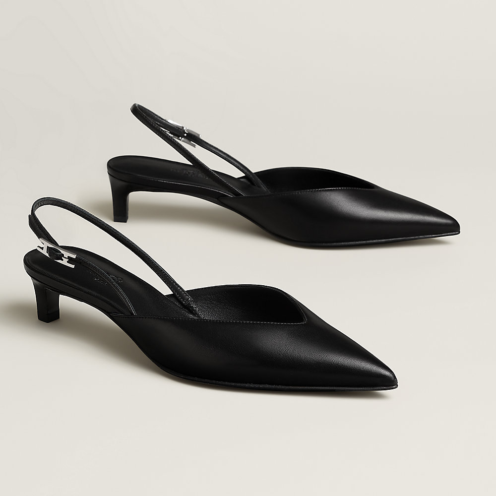 エイミー♡バックルポイントテクスチャーパンプス Nicoletta 40 pump | Hermès USA